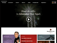 Tablet Screenshot of kloosterterapel.nl